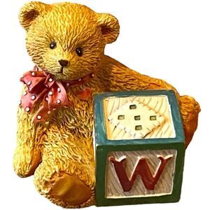 Vintage 1995 Priscilla Hillman W Alphabet Bear Cherished Teddies